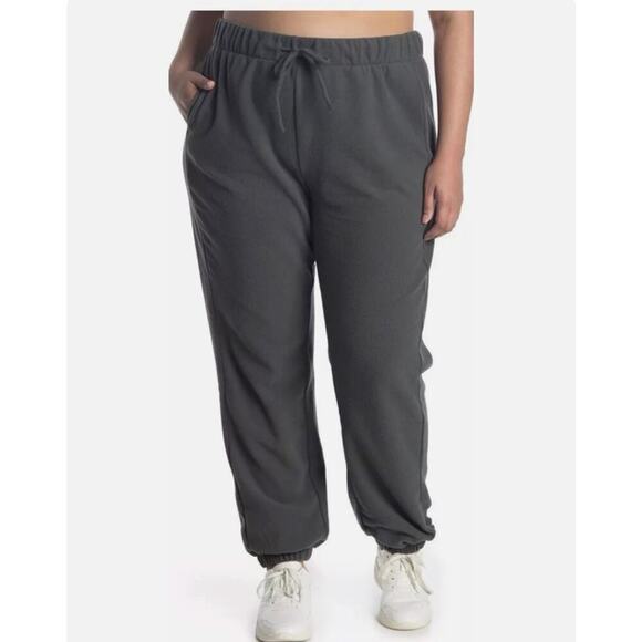 NWT Z By Zella Attitude Fleece Plus size 3x Joggers Sweatpants in olive green - Picture 1 of 8